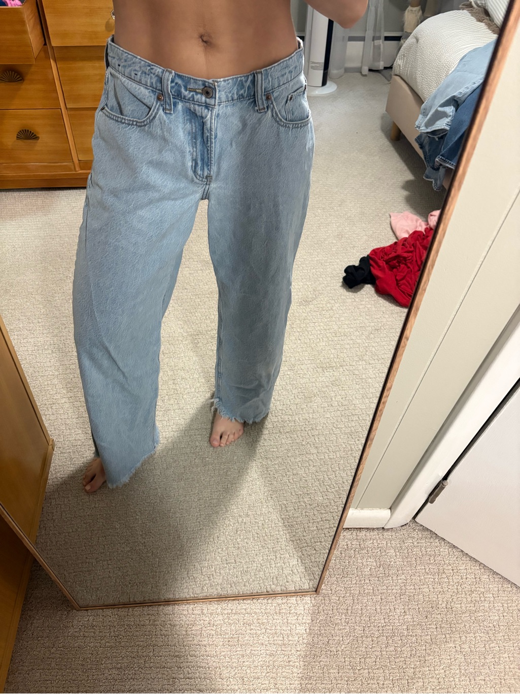 Light Blue Wide-Leg Women’s Jeans